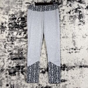 Pure Good Pants Womens Size Small Gray Geometric Pull On